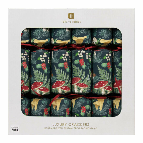 Midnight Forest Christmas Crackers in packaging